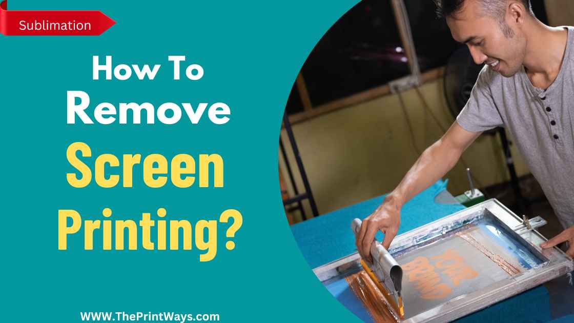 An Ilustration of screen printing on shirt representing how to remove screen printing ?