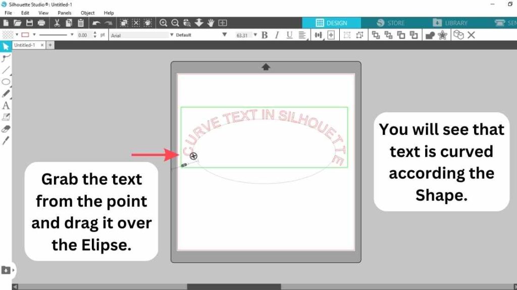 An illustration of curving text in silhouette studio or curved text silhouette studio with the text written: How to curve words in silhouette Or How to curve text in silhouette studio Or How to curve text in silhouette design studio Or How to curve text on silhouette studio? Or How to curve font in silhouette studio? Or How to curve letter on silhouette? Or Is curving text in silhouette studio possible ?