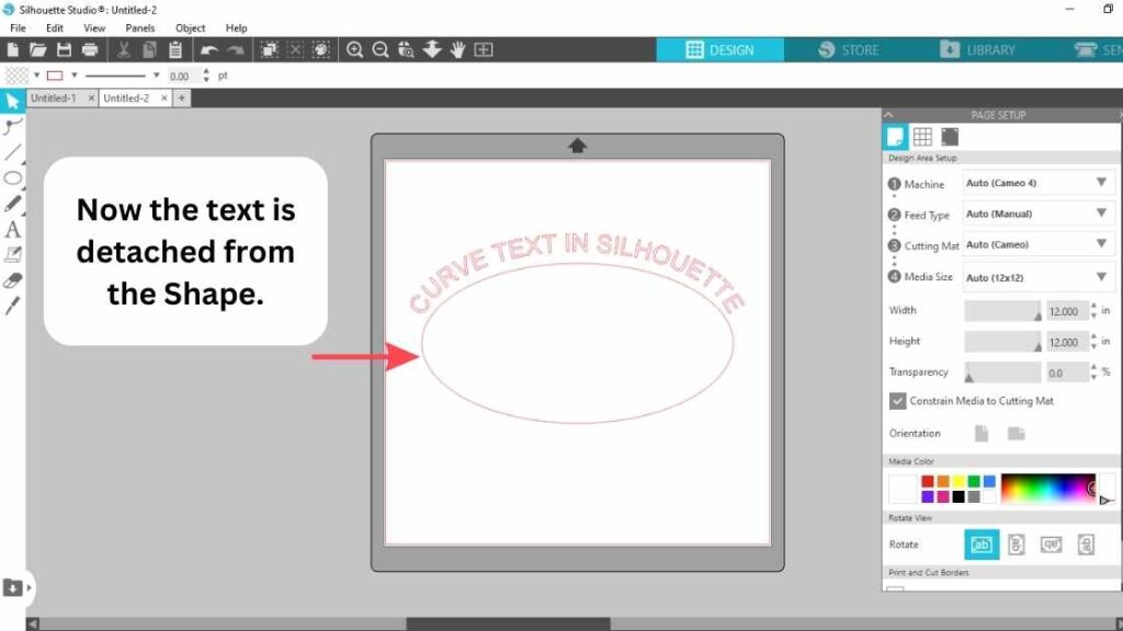 An illustration of curving text in silhouette studio or curved text silhouette studio with the text written: How to curve words in silhouette Or How to curve text in silhouette studio Or How to curve text in silhouette design studio Or How to curve text on silhouette studio? Or How to curve font in silhouette studio? Or How to curve letter on silhouette? Or Is curving text in silhouette studio possible ?