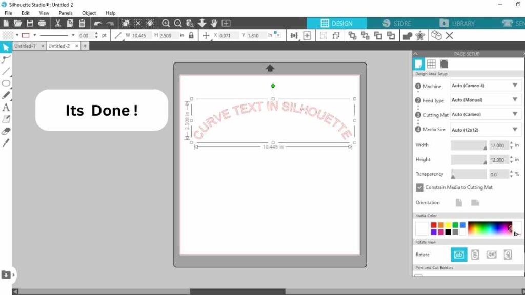 An illustration of curving text in silhouette studio or curved text silhouette studio with the text written: How to curve words in silhouette Or How to curve text in silhouette studio Or How to curve text in silhouette design studio Or How to curve text on silhouette studio? Or How to curve font in silhouette studio? Or How to curve letter on silhouette? Or Is curving text in silhouette studio possible ?