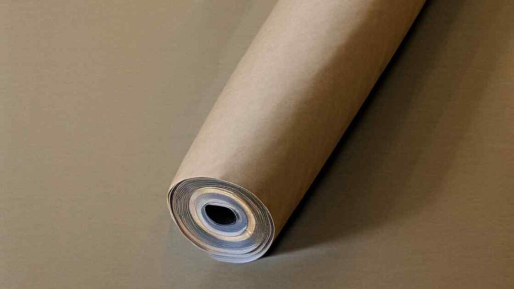 A roll of kraft paper for sublimation representing the queries: Best sublimation protective paper. Or Protective paper for sublimation: Or Can you use parchment paper for sublimation: Or Can you use freezer paper for sublimation ? Or Can you use Wax paper for sublimation ? Or What can I use instead of butcher paper for sublimation ? Or Is butcher paper for sublimation good ? Or Can you use kraft paper for sublimation ? Or Can I use a teflon Sheet for sublimation ? Or Can I use Wax paper for heat press ? Or Can you use Wax paper for heat press ? Or Do you use teflon sheet with sublimation ? Or What is blowout paper ? Or Can you use butcher paper for heat press ? Or Can you use parchment paper for heat press ?