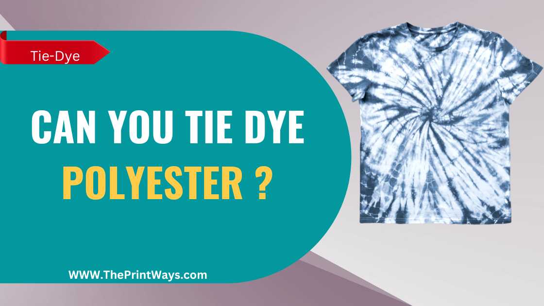 An illustration of tie dye print on a polyester t shirt representing the query: Can you tie dye polyester? Or Can you tye dye polyester? Or Can polyester be tie dyed? Or Can i tie dye polyester? Or Does polyester tie dye? Or How to tie dye polyester?
