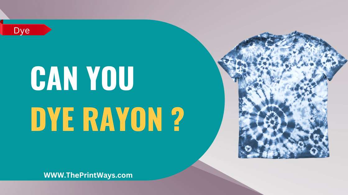 An illustration of dyeing rayon fabric shirt with blue print representing the queries: Can you dye rayon ? Or Can you tie dye rayon ? Or Can you tie dye rayon spandex ? Or Can rayon be dyed ? Or Is dyeing rayon possible ? Or Is dying rayon possible ? Or How to dye rayon ?
