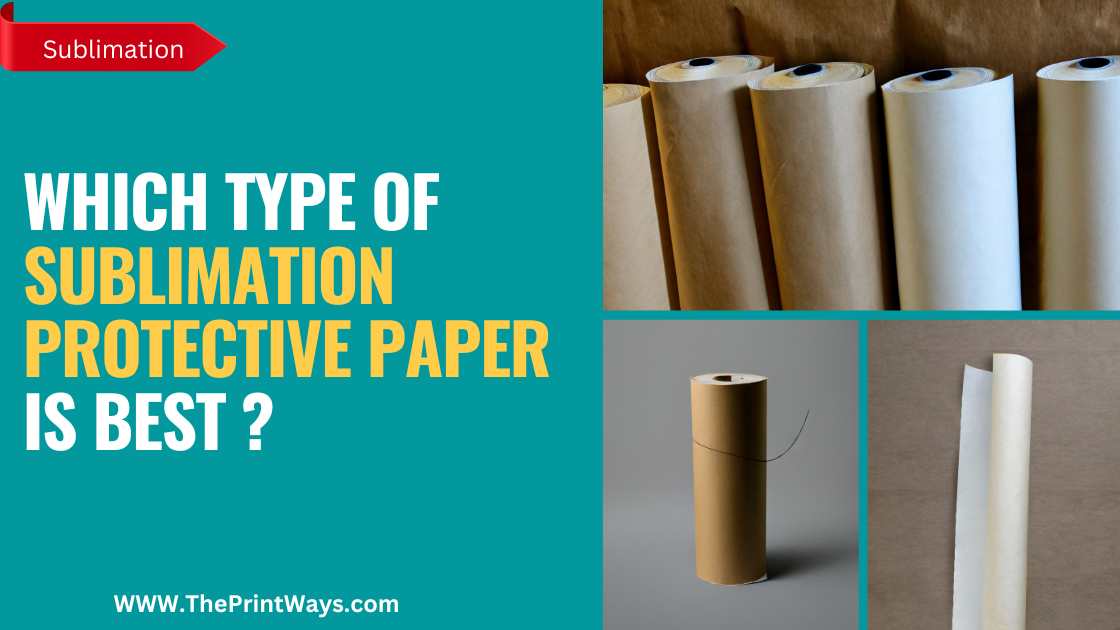 An illustration of a comparison between three type of sublimation protective paper representing the queries: Best sublimation protective paper. Or Protective paper for sublimation: Or Can you use parchment paper for sublimation: Or Can you use freezer paper for sublimation ? Or Can you use Wax paper for sublimation ? Or What can I use instead of butcher paper for sublimation ? Or Is butcher paper for sublimation good ? Or Can you use kraft paper for sublimation ? Or Can I use a teflon Sheet for sublimation ? Or Can I use Wax paper for heat press ? Or Can you use Wax paper for heat press ? Or Do you use teflon sheet with sublimation ? Or What is blowout paper ? Or Can you use butcher paper for heat press ? Or Can you use parchment paper for heat press ?