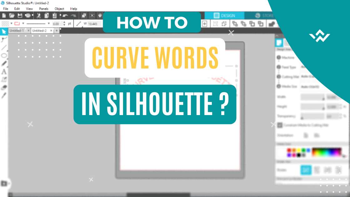 An illustration of curving text in silhouette studio or curved text silhouette studio with the text written: How to curve words in silhouette Or How to curve text in silhouette studio Or How to curve text in silhouette design studio Or How to curve text on silhouette studio? Or How to curve font in silhouette studio? Or How to curve letter on silhouette? Or Is curving text in silhouette studio possible ?