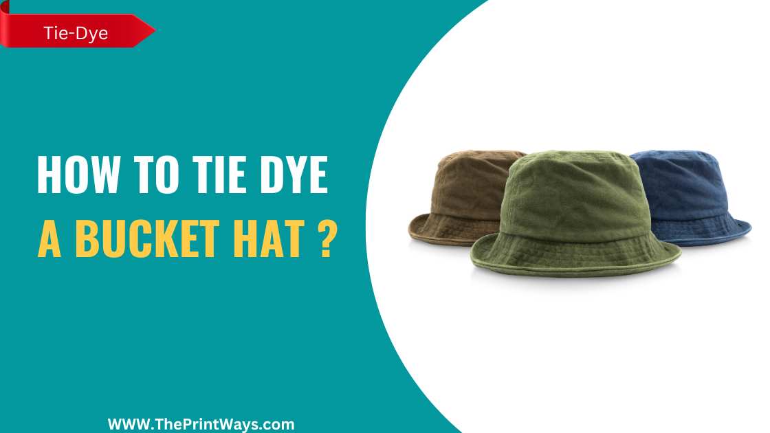 Three bucket hats of different colors alligned togther with white background representing the queries: How to tie dye a bucket hat ? Or Is bucket hat tie dye possible ? Or How to tie die bucket hat? Or How to tie dye bucket hats ? Or How to tye dye bucket hats ? What are tie dye hat patterns ?