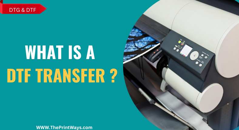 A white colored printer with a print coming out of it representing the queries: What is DTF Transfer ? Or How to make DTF transfers ? How to make DTF transfer ? Or How to make a DTF transfer ? Types of DTF films . Or How to remove DTF from Shirt ? Or DTF Vs Heat transfer.