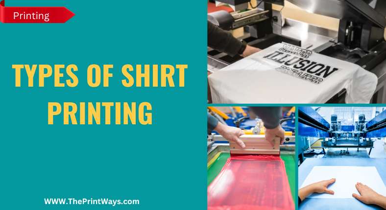 A grid illustration of different types of shirt printing representing the queries: Types of shirt printing Or Types of t shirt printing Or Different Types of Shirt printing Or Types of printing on shirt Or Different Types of t shirt printing Or Different types of tshirt printing.